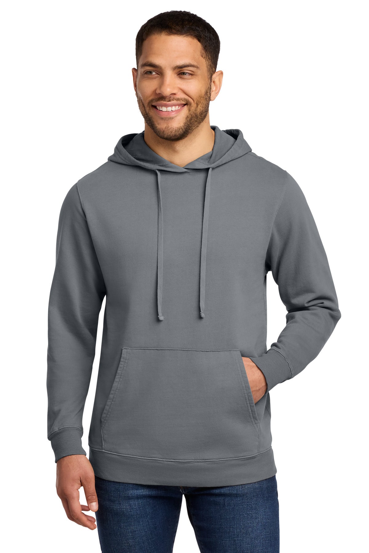 Port & Co ™  Beach Wash ®  Garment-Dyed Pullover Hooded Sweatshirt. PC098H