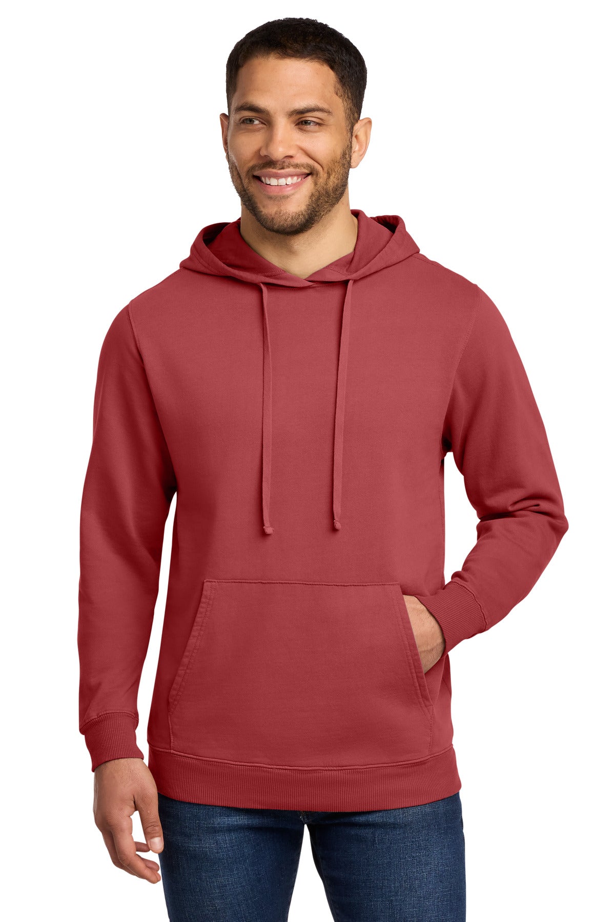 Port & Co ™  Beach Wash ®  Garment-Dyed Pullover Hooded Sweatshirt. PC098H