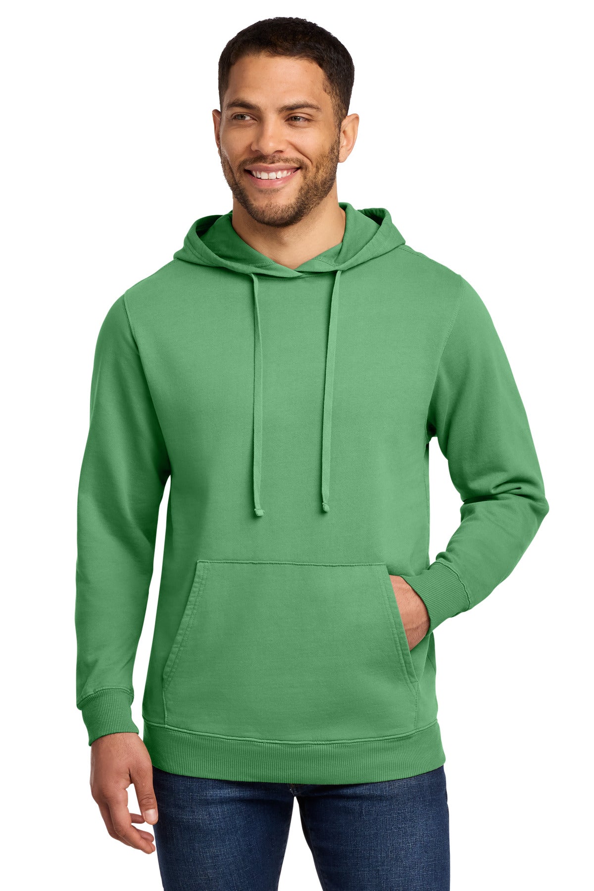 Port & Co ™  Beach Wash ®  Garment-Dyed Pullover Hooded Sweatshirt. PC098H