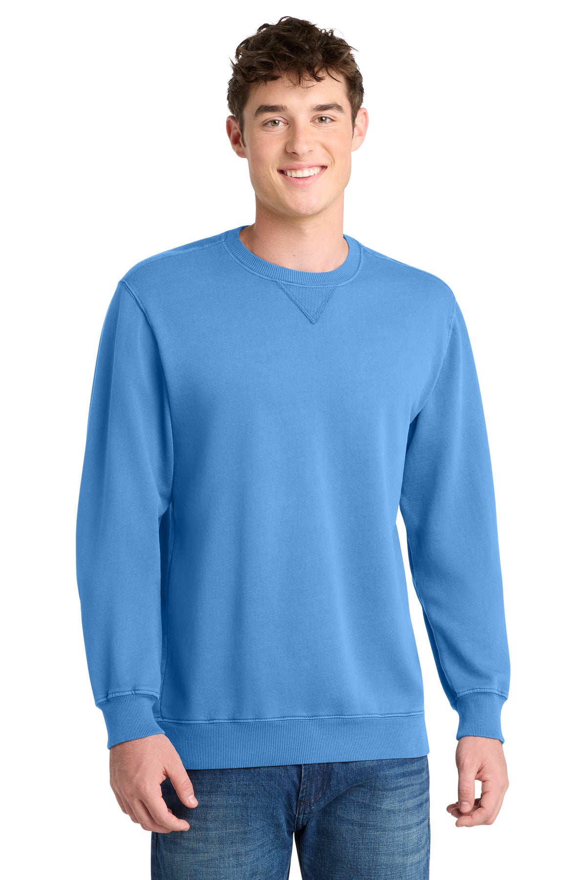 Port & Co ™  Beach Wash ®  Garment-Dyed Crewneck Sweatshirt PC098