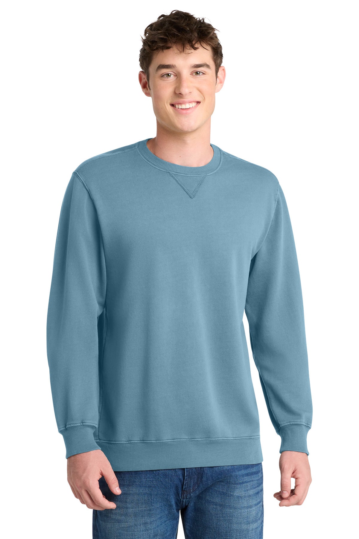Port & Co ™  Beach Wash ®  Garment-Dyed Crewneck Sweatshirt PC098