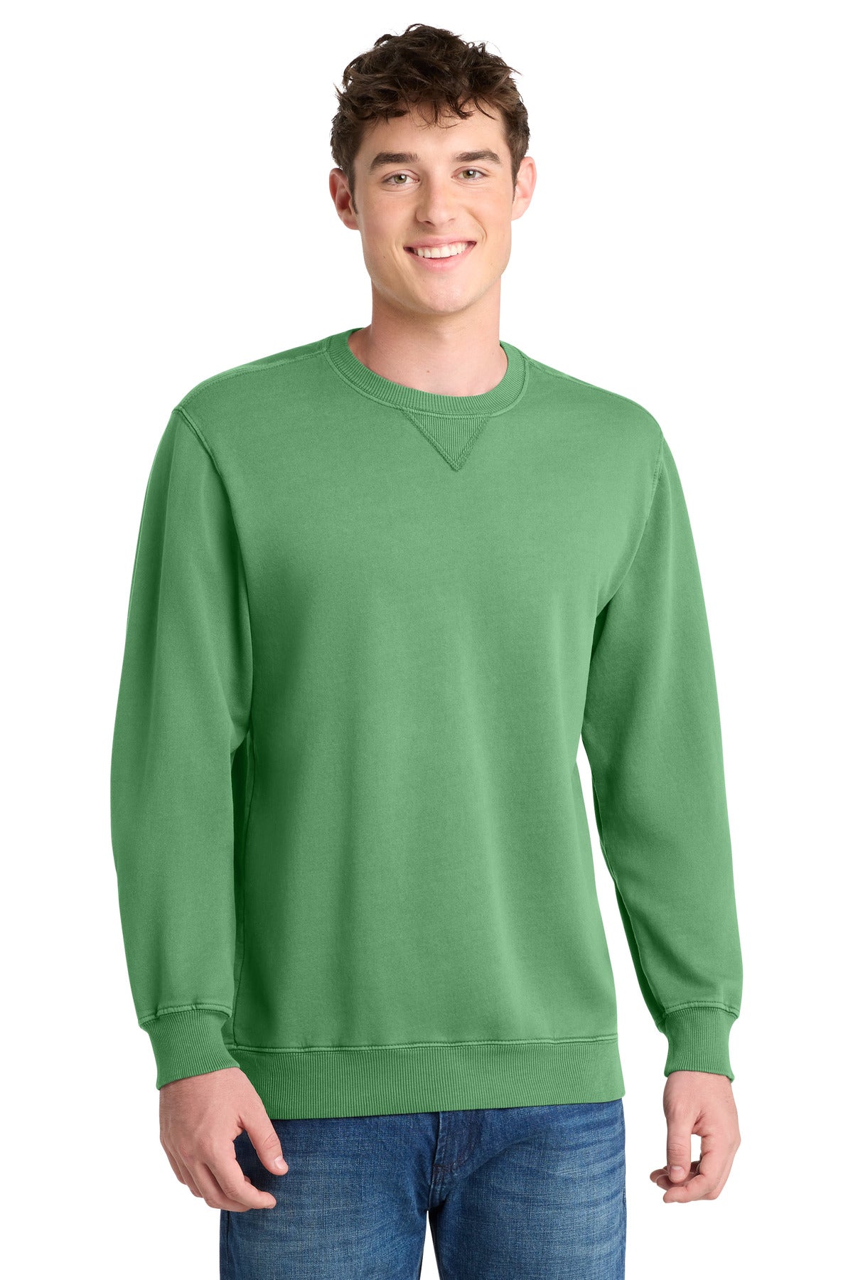 Port & Co ™  Beach Wash ®  Garment-Dyed Crewneck Sweatshirt PC098