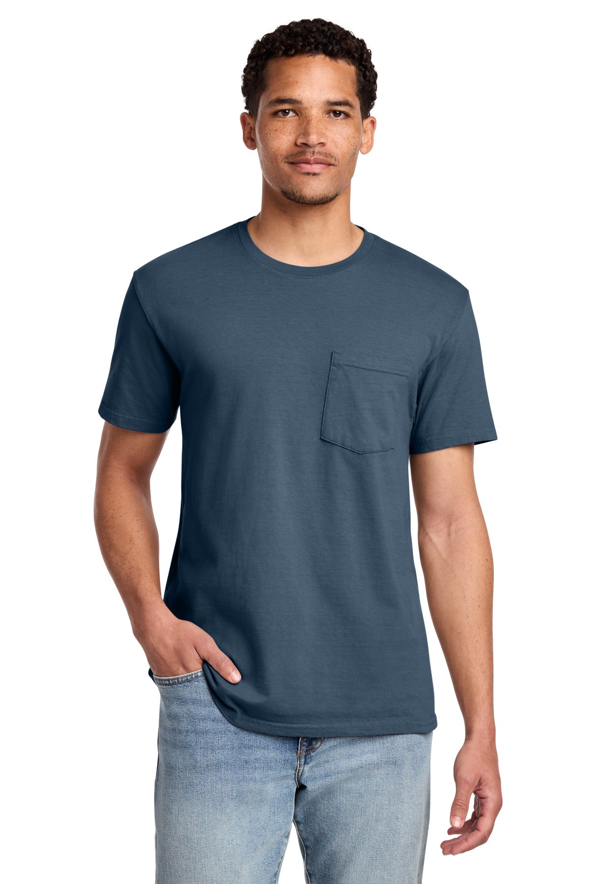 Port & Co ™  Beach Wash ®  Garment-Dyed Pocket Tee.  PC099P