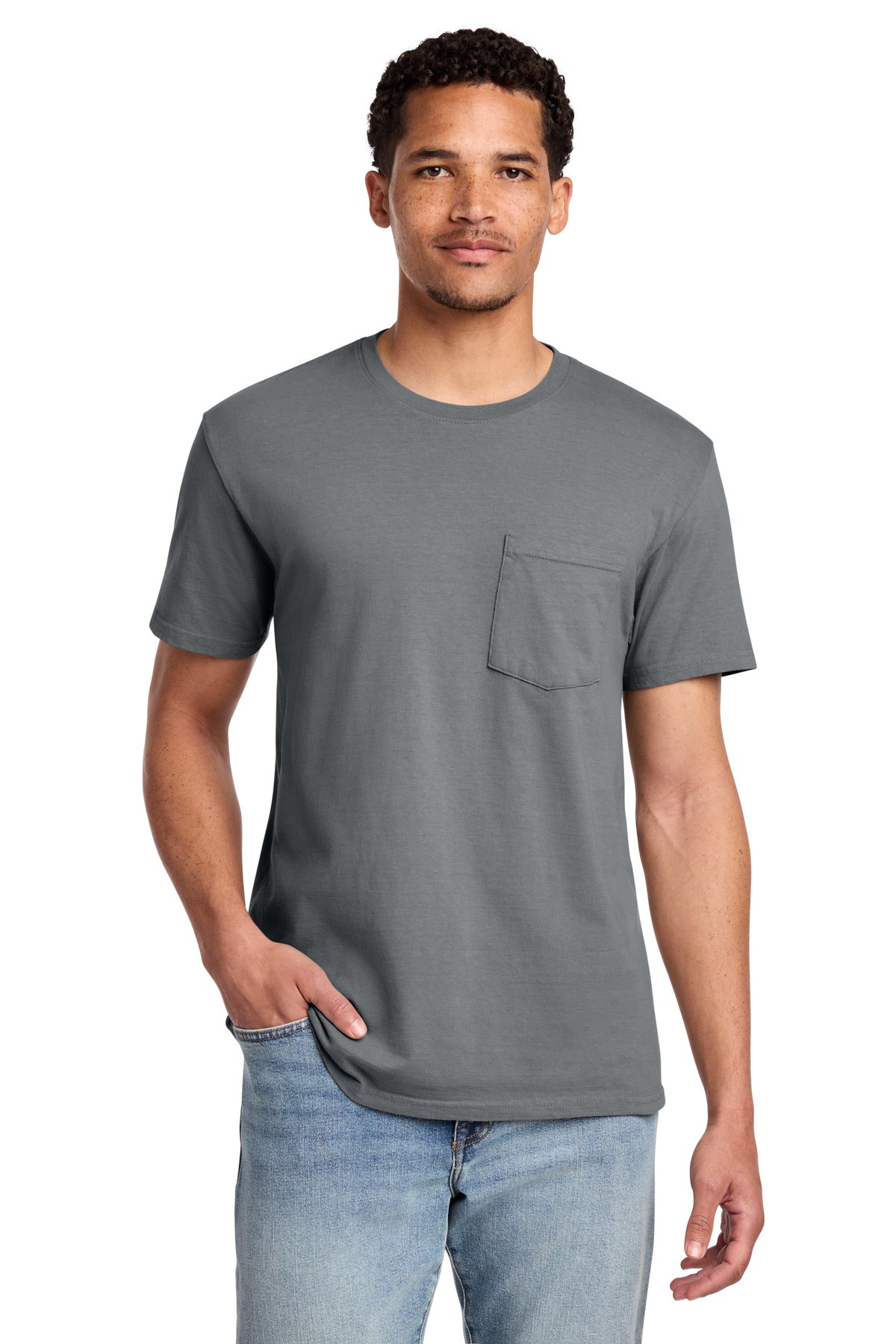 Port & Co ™  Beach Wash ®  Garment-Dyed Pocket Tee.  PC099P