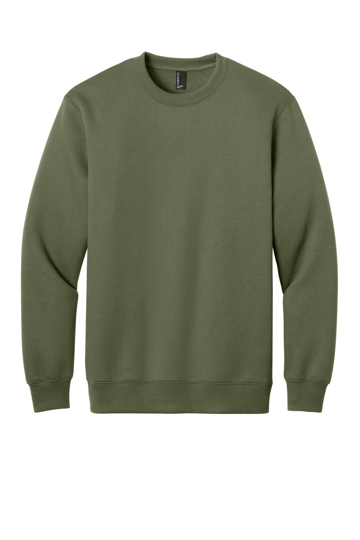 Port & Co ™  Foundation Fleece Pullover Crewneck Sweatshirt PC107