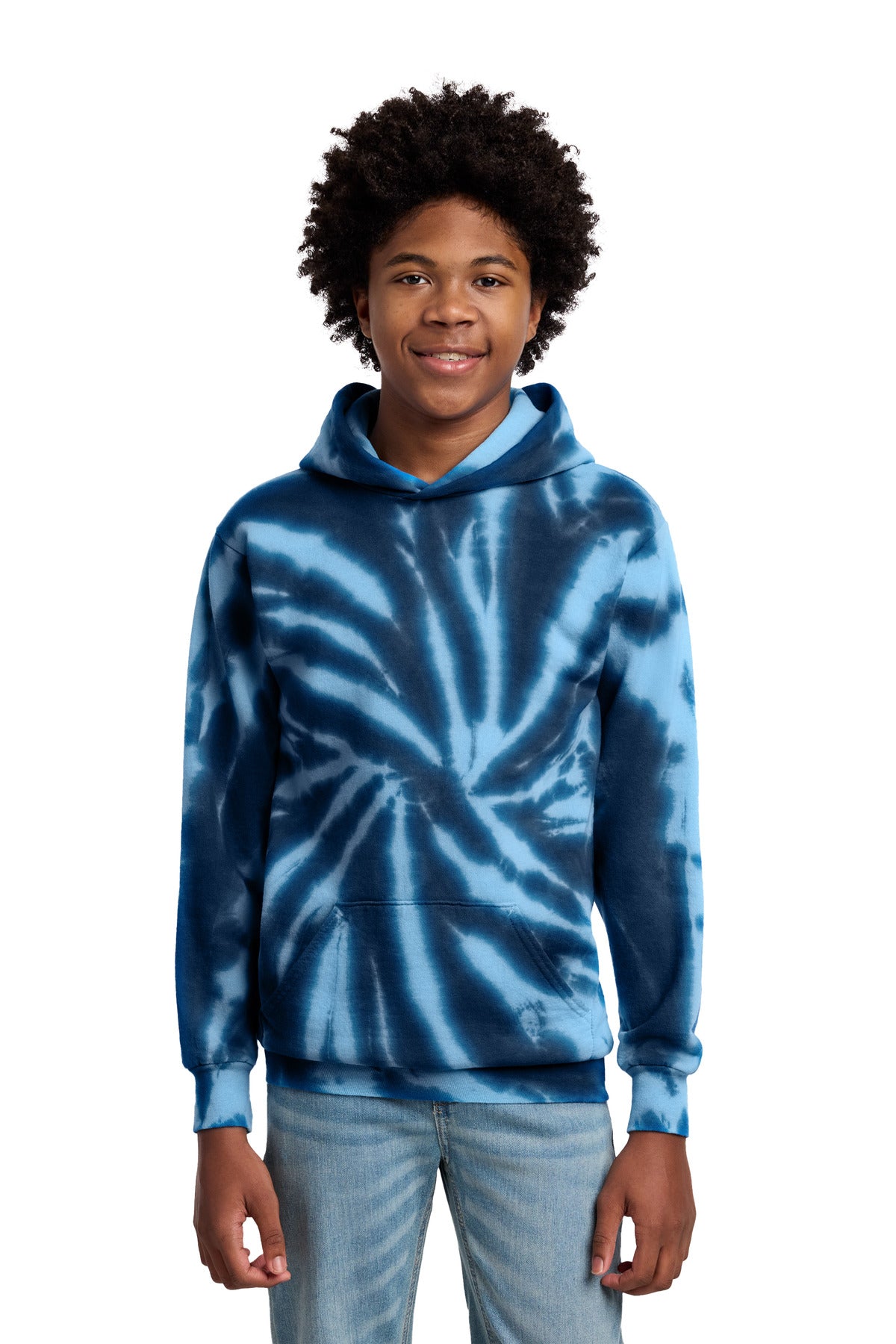 Port & Co ™  Youth Tie-Dye Pullover Hooded Sweatshirt. PC146Y