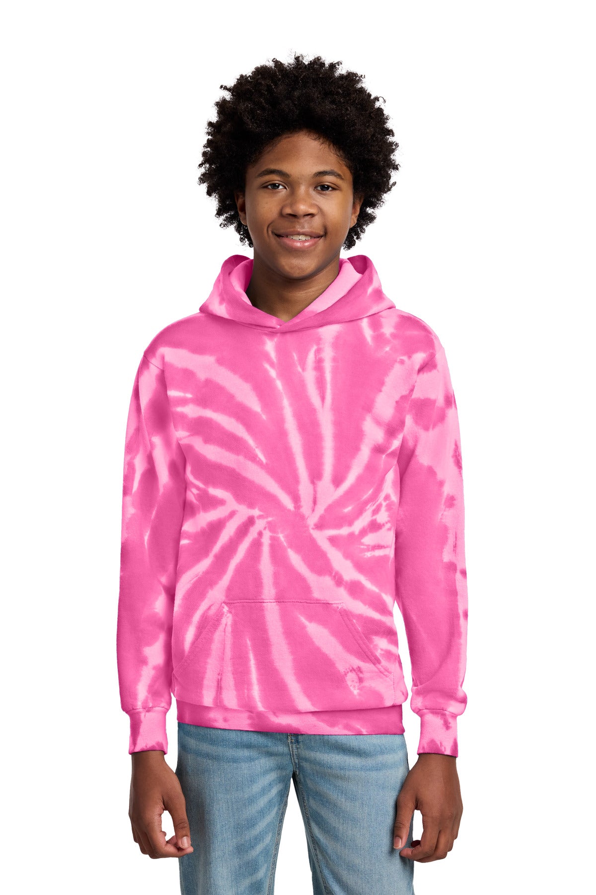 Port & Co ™  Youth Tie-Dye Pullover Hooded Sweatshirt. PC146Y