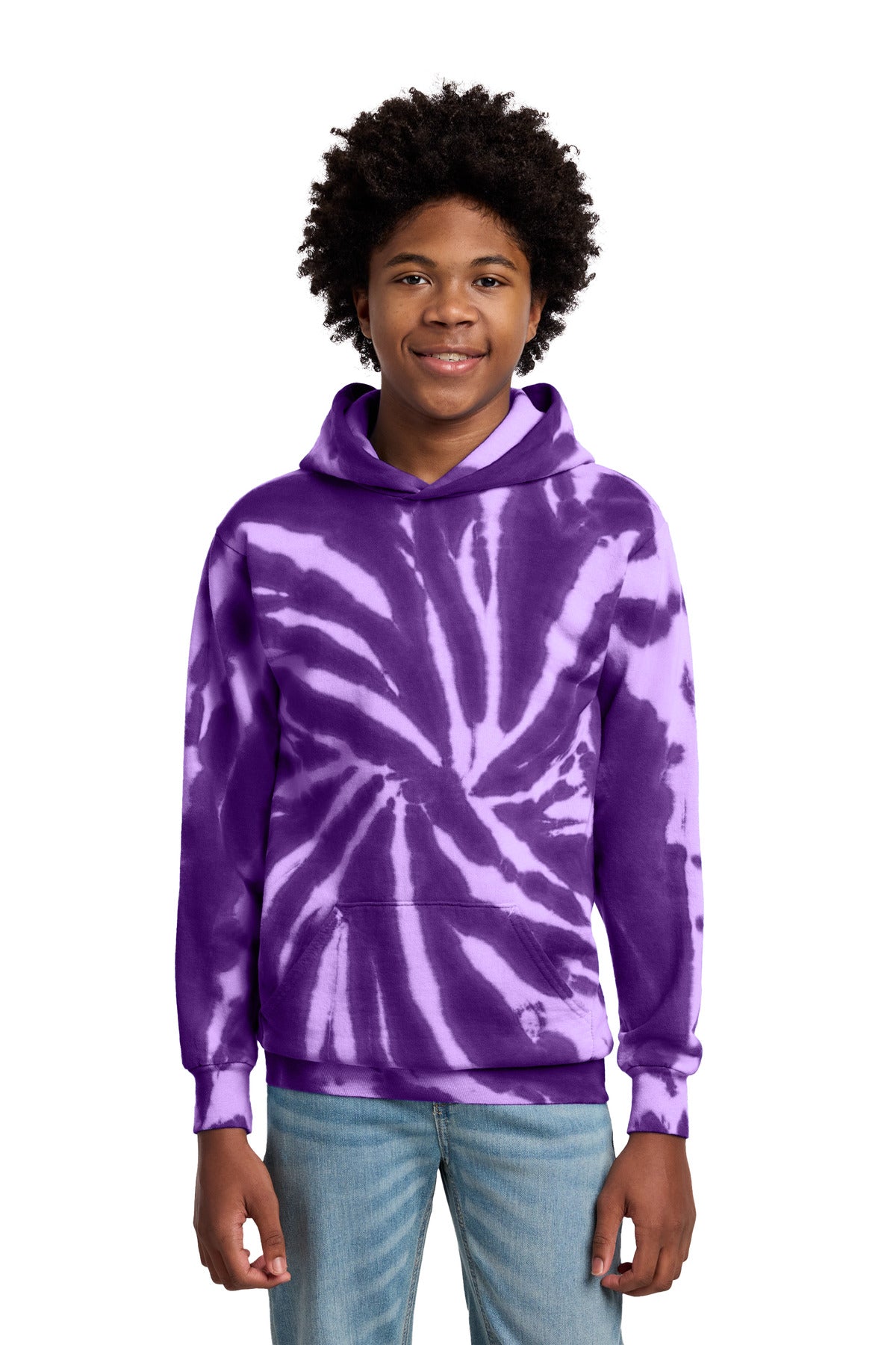 Port & Co ™  Youth Tie-Dye Pullover Hooded Sweatshirt. PC146Y