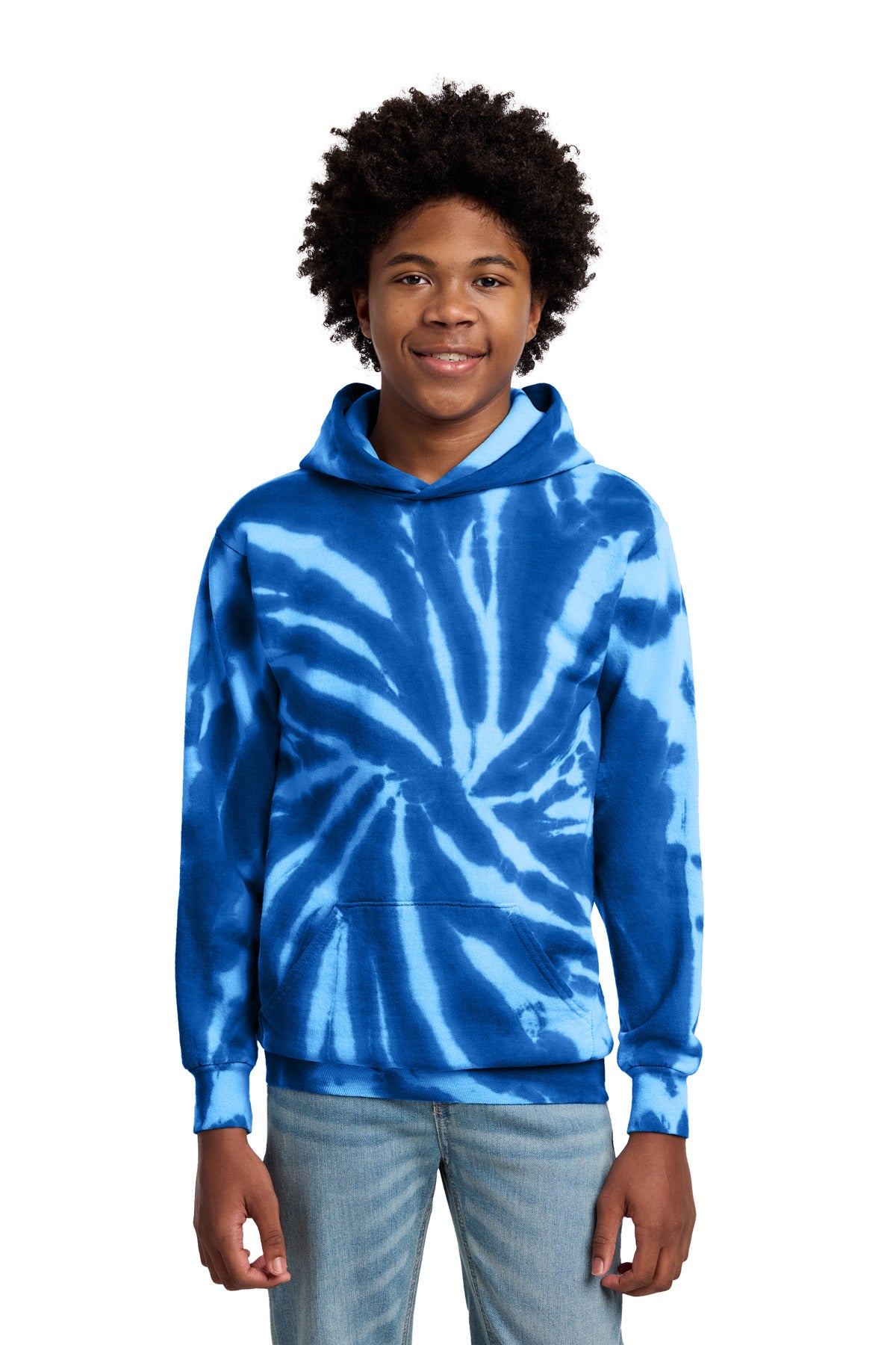 Port & Co ™  Youth Tie-Dye Pullover Hooded Sweatshirt. PC146Y
