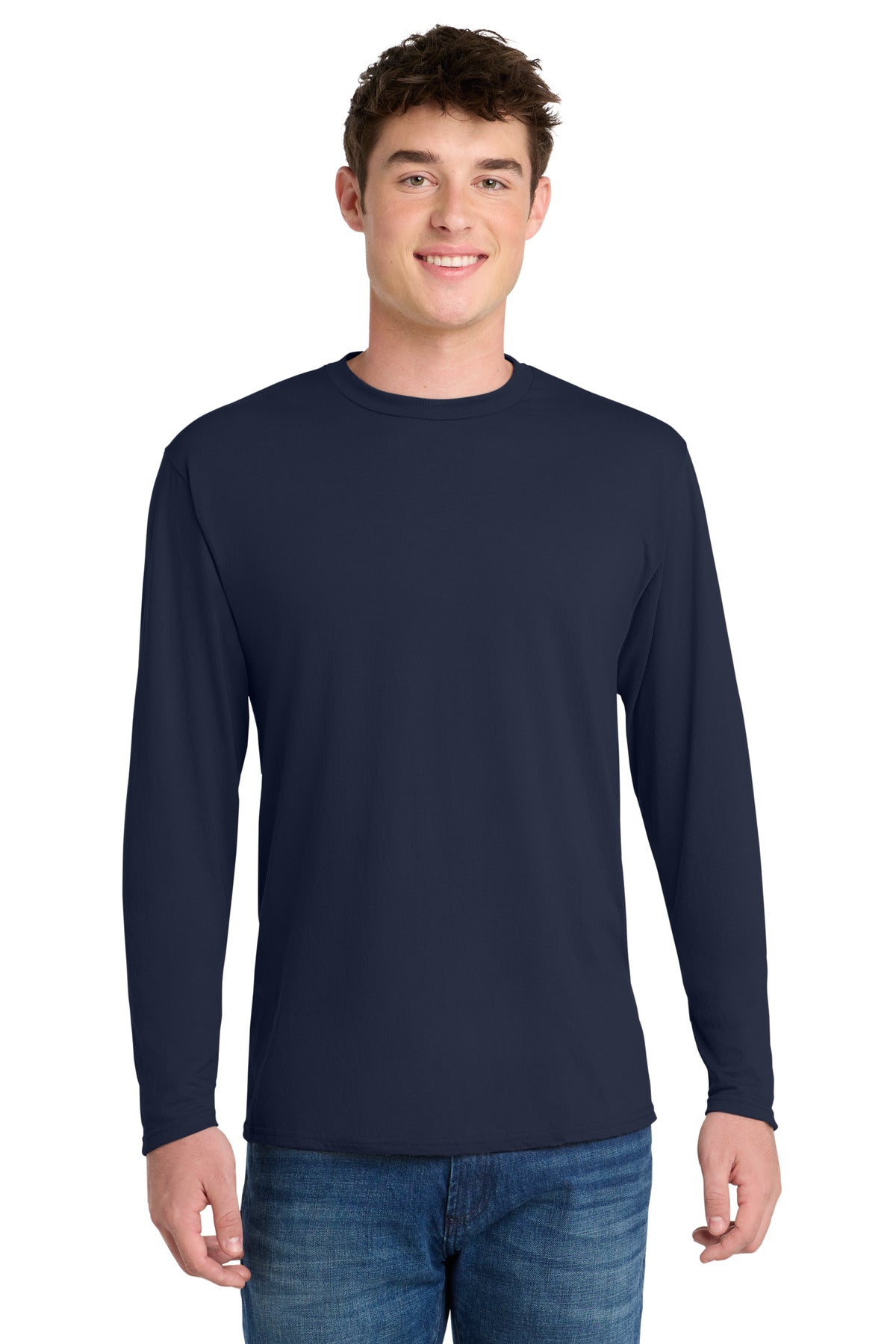 Port & Co ™  Long Sleeve Performance Blend Tee. PC381LS