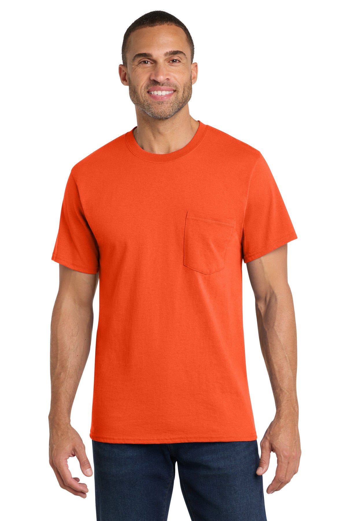 Port & Co ™  Core Cotton Pocket Tee. PC54P