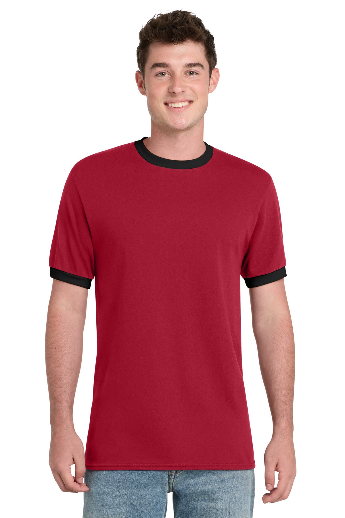 Port & Co ™  Core Cotton Ringer Tee.  PC54R