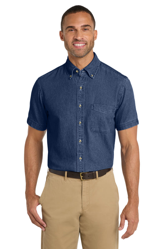 Port & Co ™  Short Sleeve Value Denim Shirt. SP11