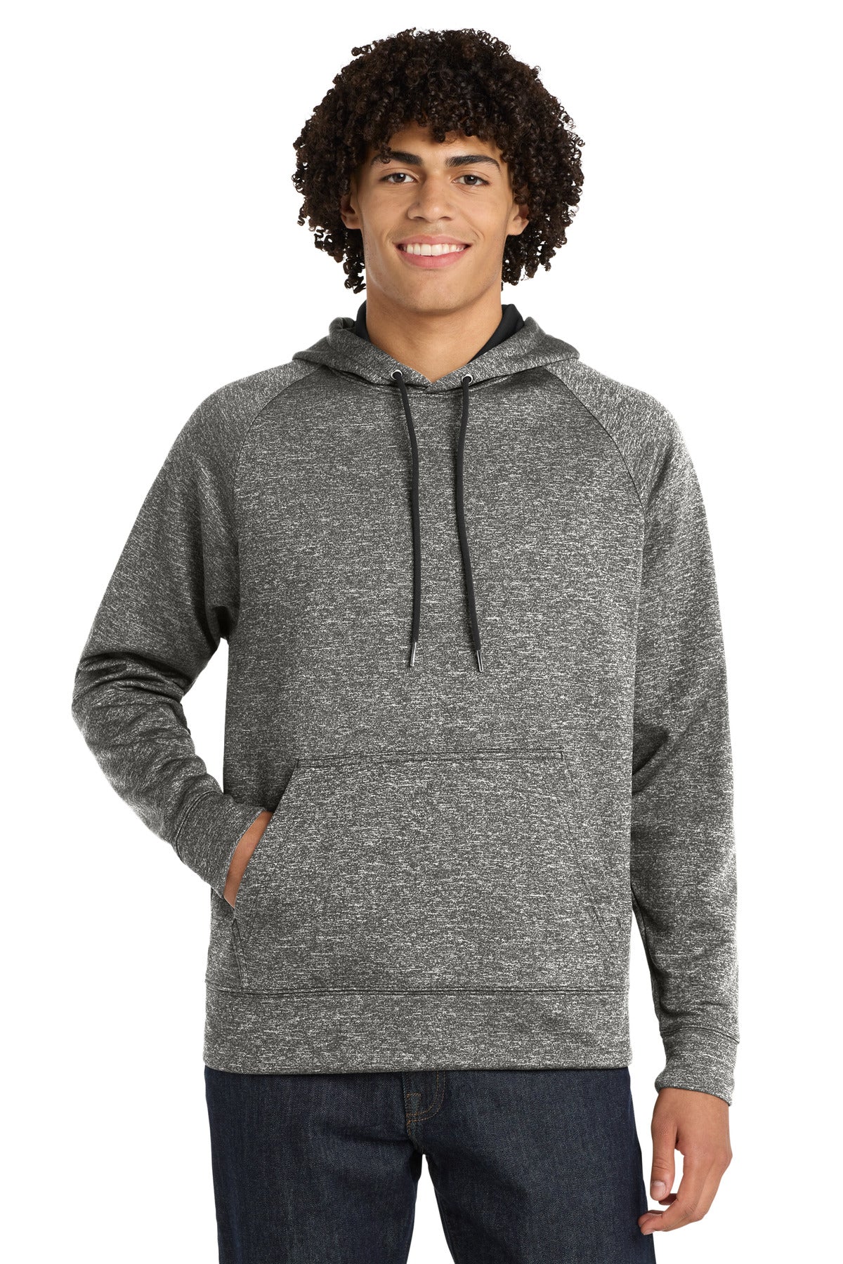 Sport-Tek ®  PosiCharge ®  Electric Heather Fleece Hooded Pullover. ST225