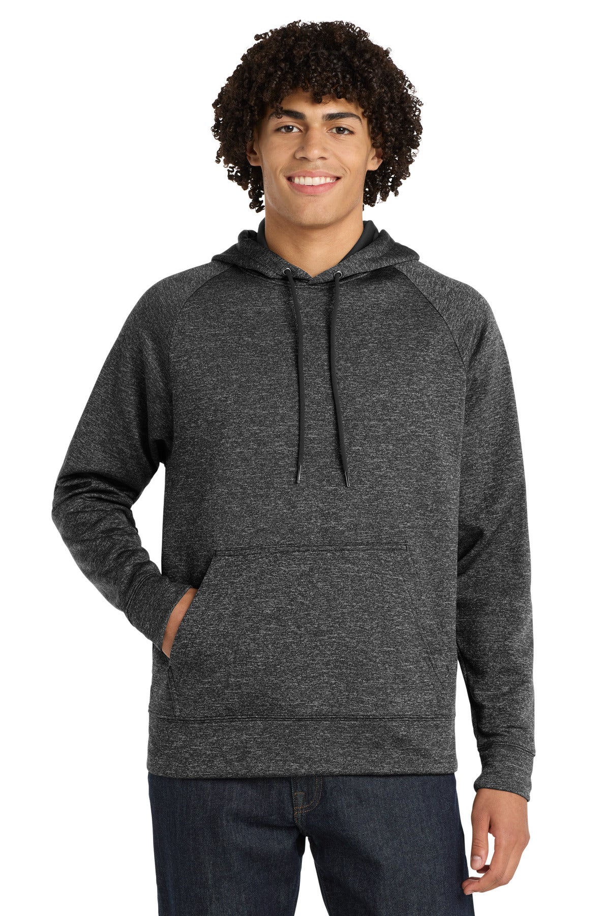 Sport-Tek ®  PosiCharge ®  Electric Heather Fleece Hooded Pullover. ST225