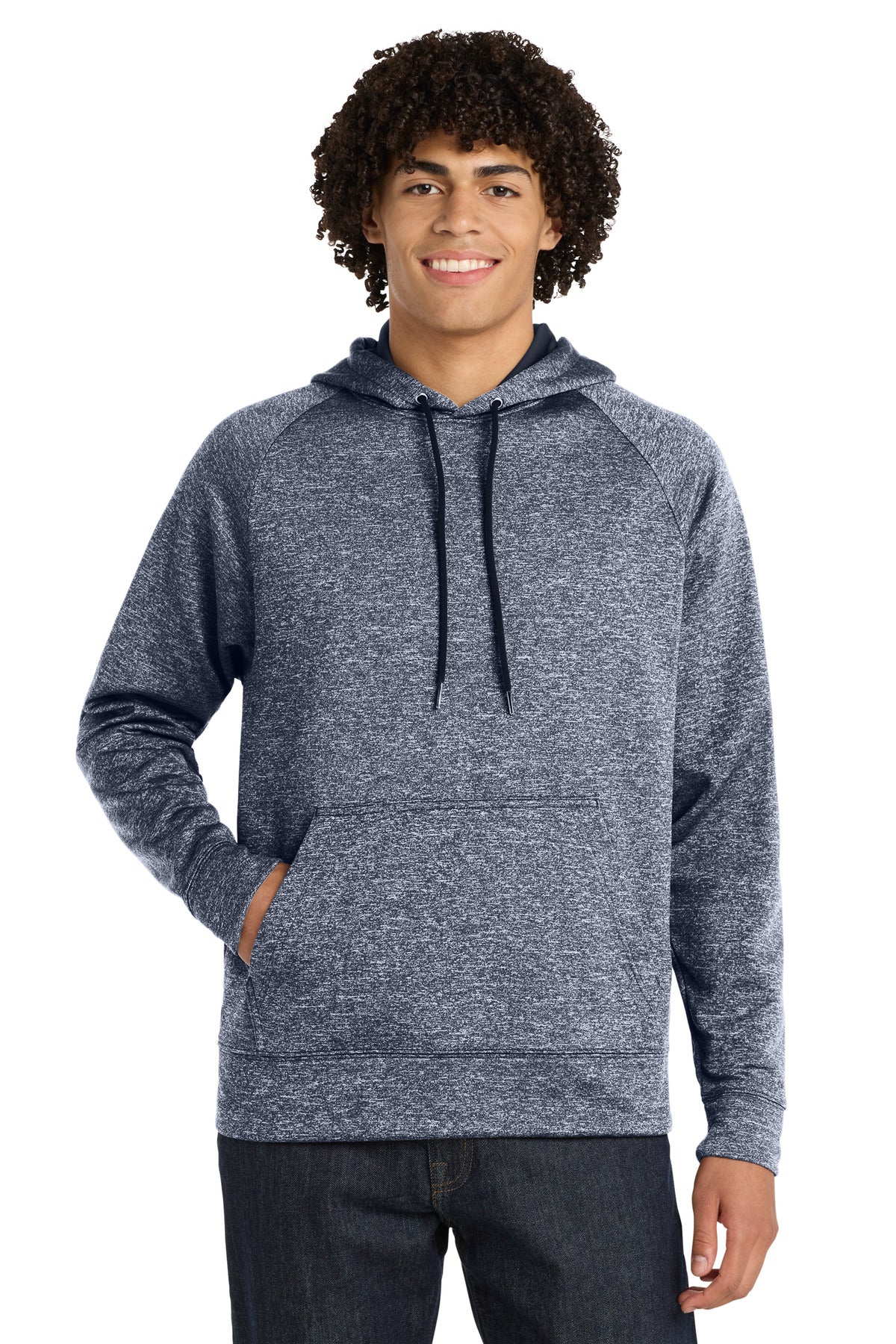 Sport-Tek ®  PosiCharge ®  Electric Heather Fleece Hooded Pullover. ST225