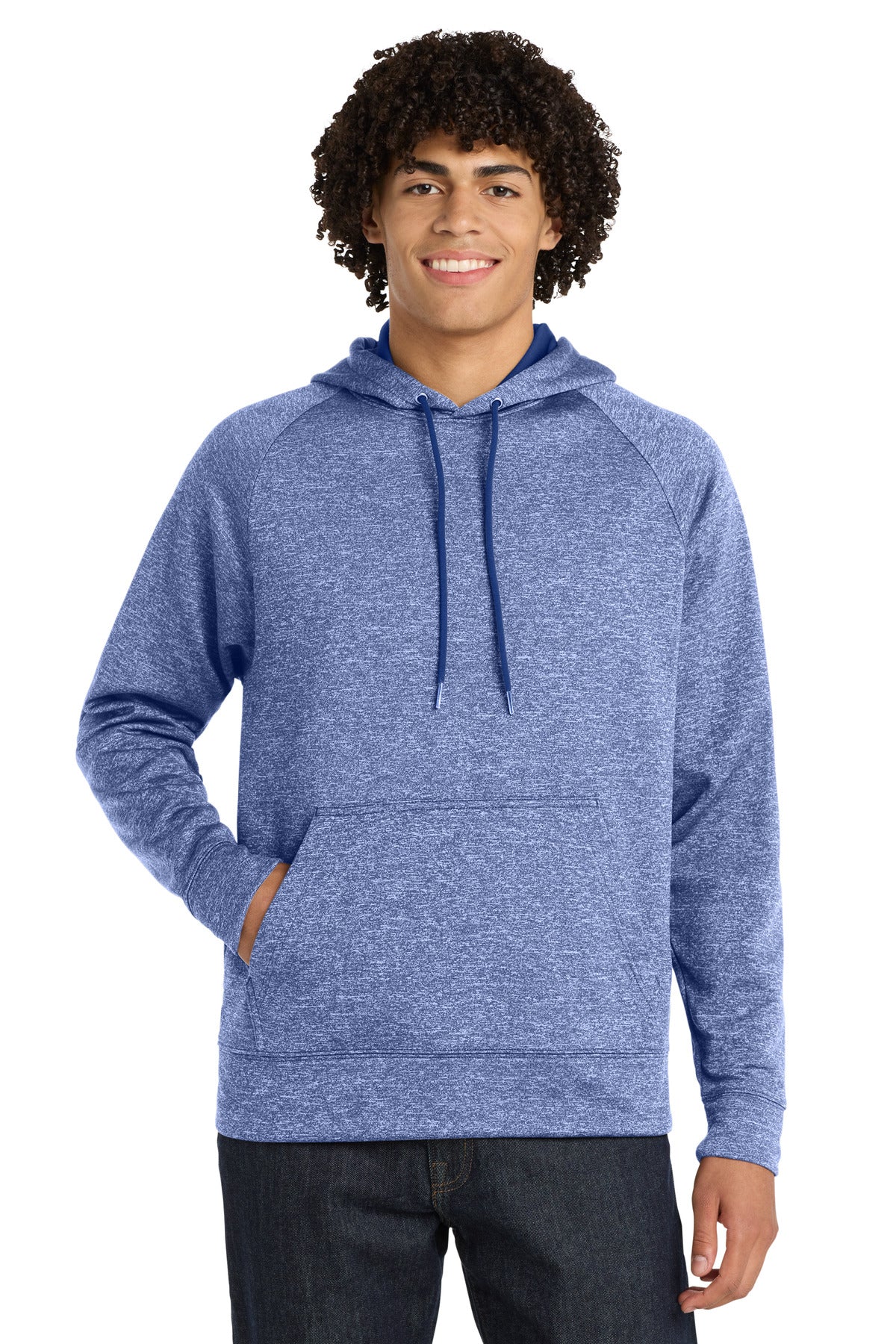 Sport-Tek ®  PosiCharge ®  Electric Heather Fleece Hooded Pullover. ST225