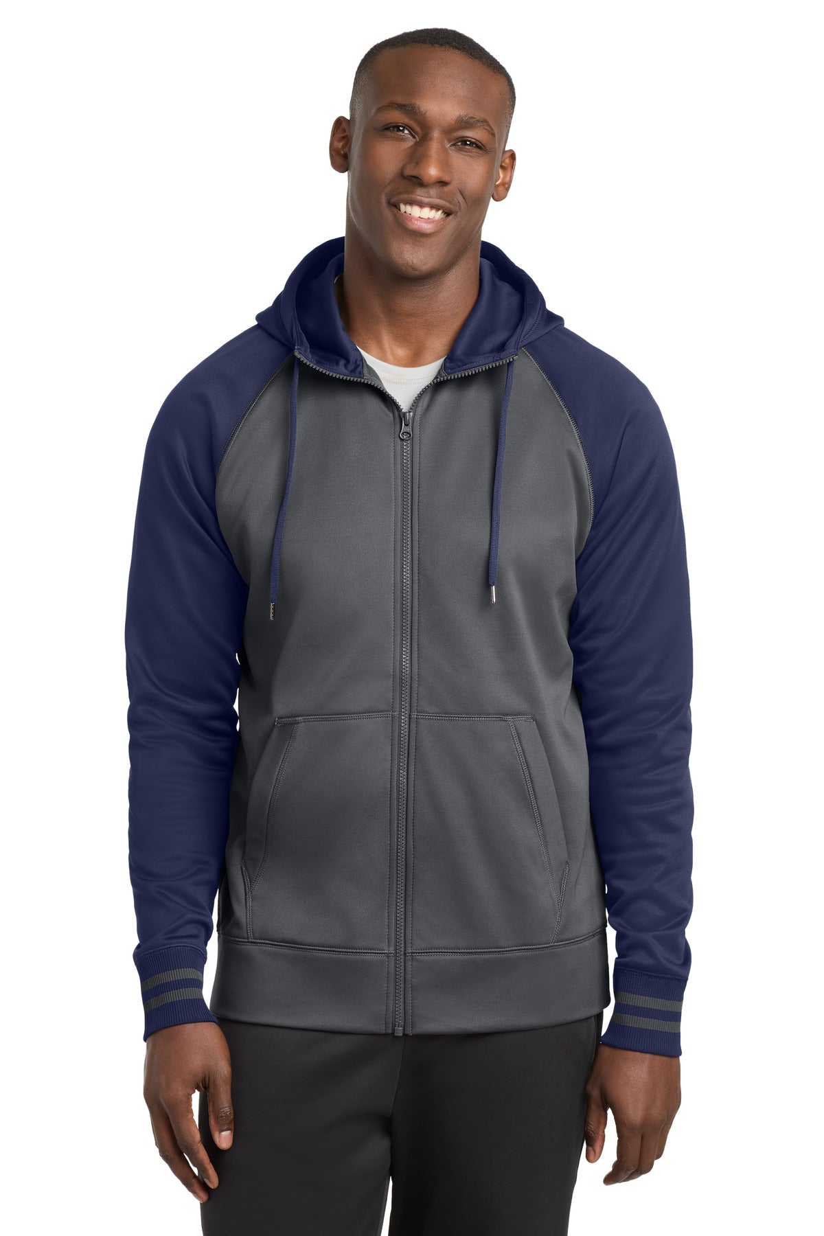 Sport-Tek ®  Sport-Wick ®  Varsity Fleece Full-Zip Hooded Jacket. ST236