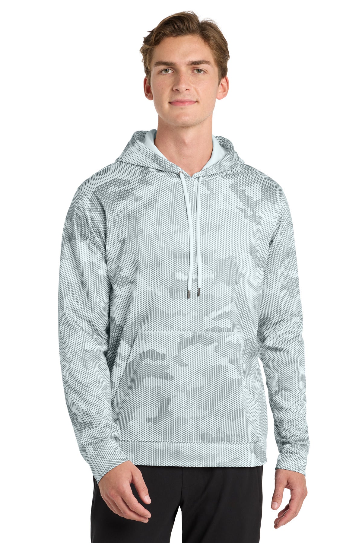 Sport-Tek ®  Sport-Wick ®  CamoHex Fleece Hooded Pullover. ST240