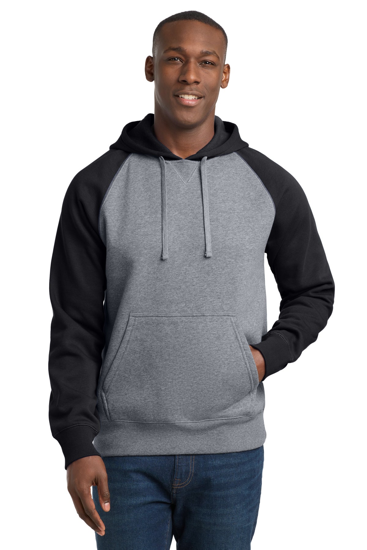 Sport-Tek ®  Raglan Colorblock Pullover Hooded Sweatshirt. ST267