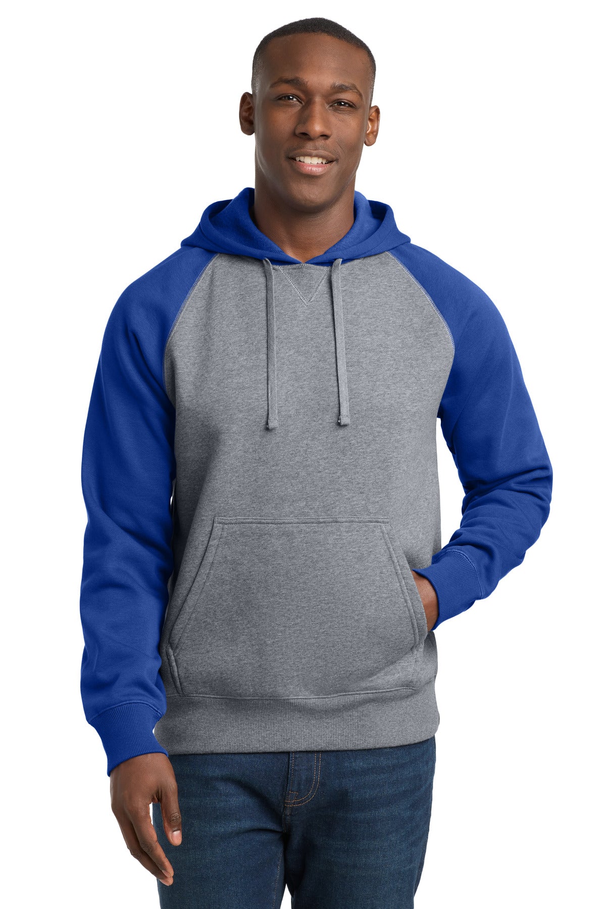 Sport-Tek ®  Raglan Colorblock Pullover Hooded Sweatshirt. ST267