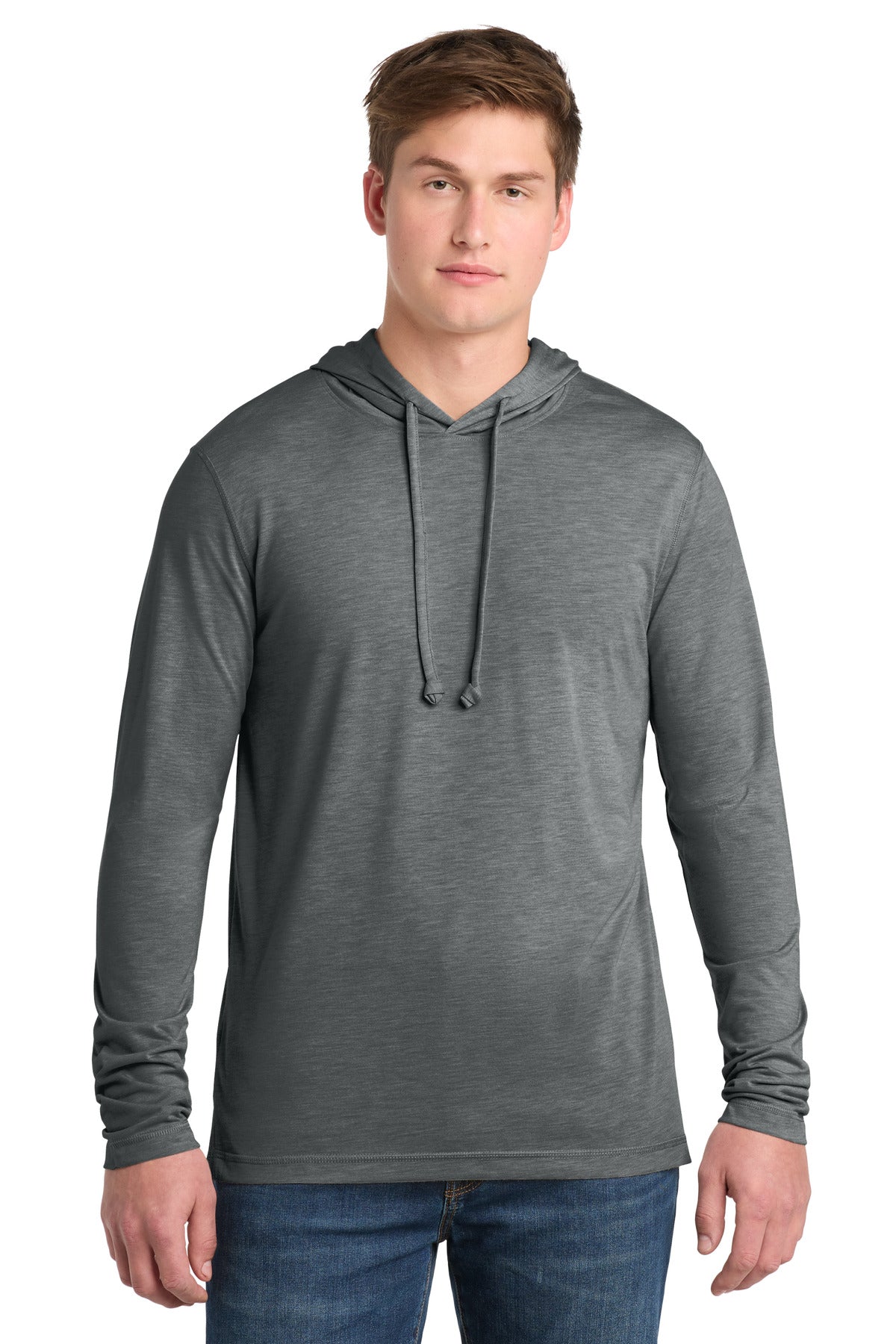 Sport-Tek  ®  PosiCharge  ®  Tri-Blend Wicking Long Sleeve Hoodie ST406