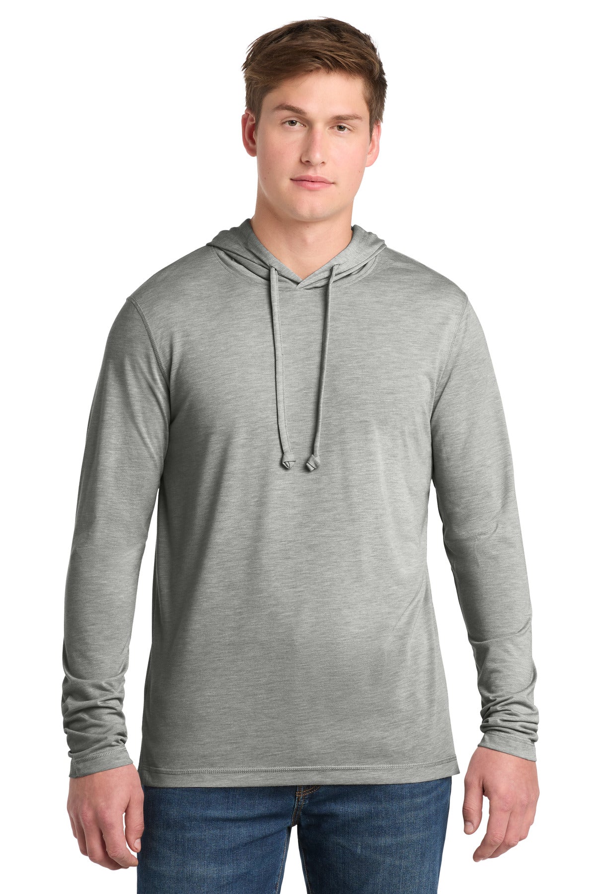 Sport-Tek  ®  PosiCharge  ®  Tri-Blend Wicking Long Sleeve Hoodie ST406
