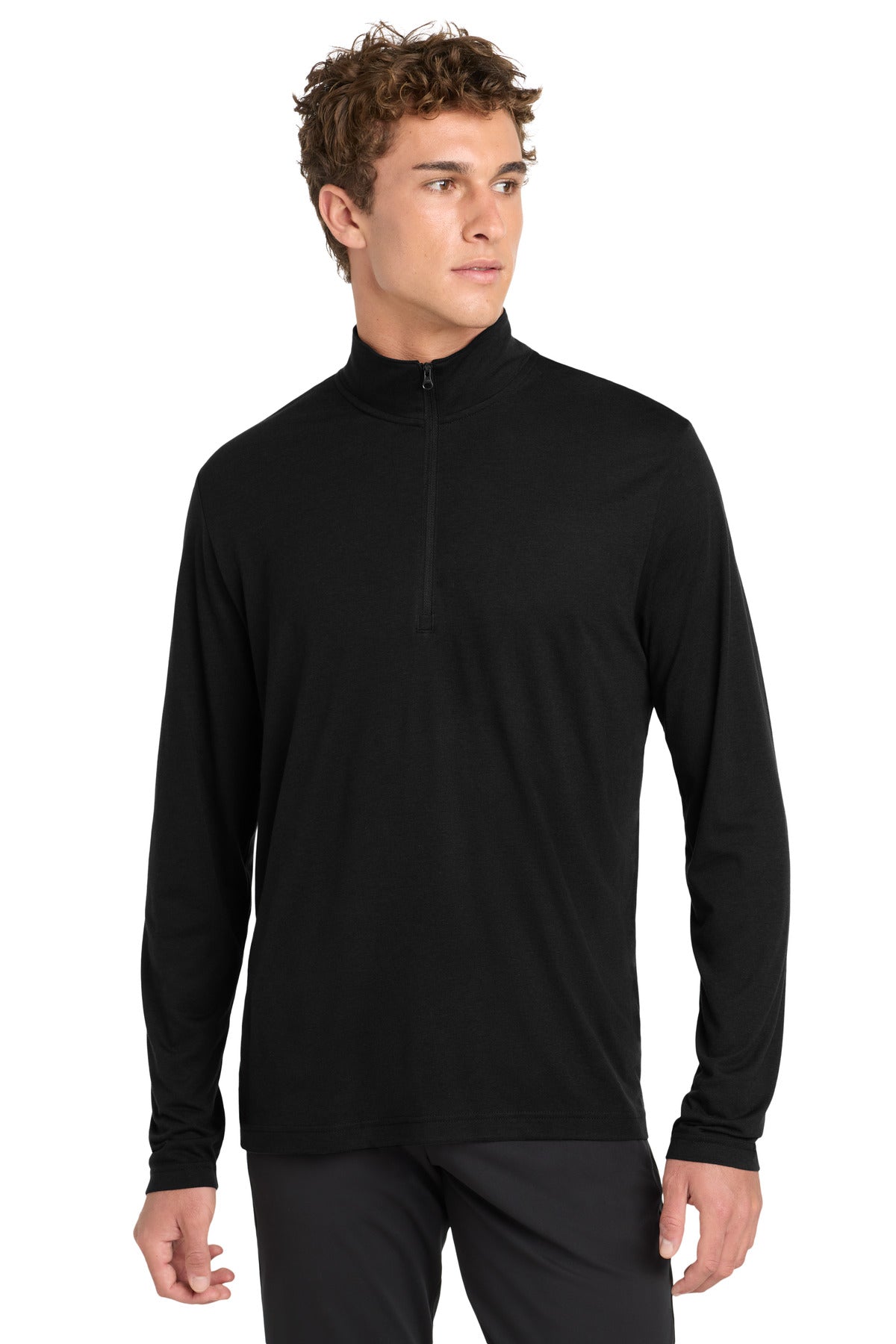 Sport-Tek  ®  PosiCharge  ®  Tri-Blend Wicking 1/4-Zip Pullover. ST407