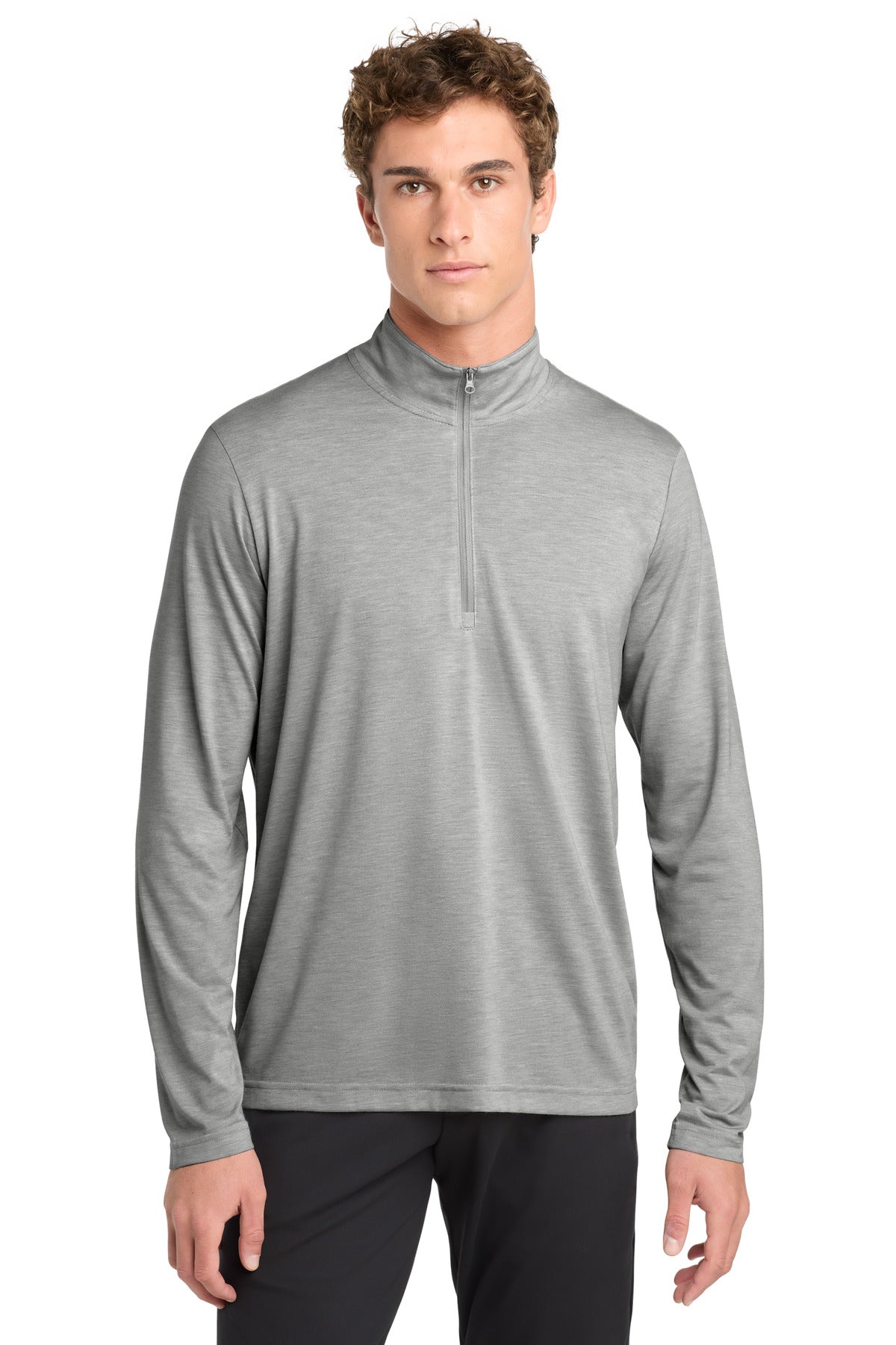 Sport-Tek  ®  PosiCharge  ®  Tri-Blend Wicking 1/4-Zip Pullover. ST407