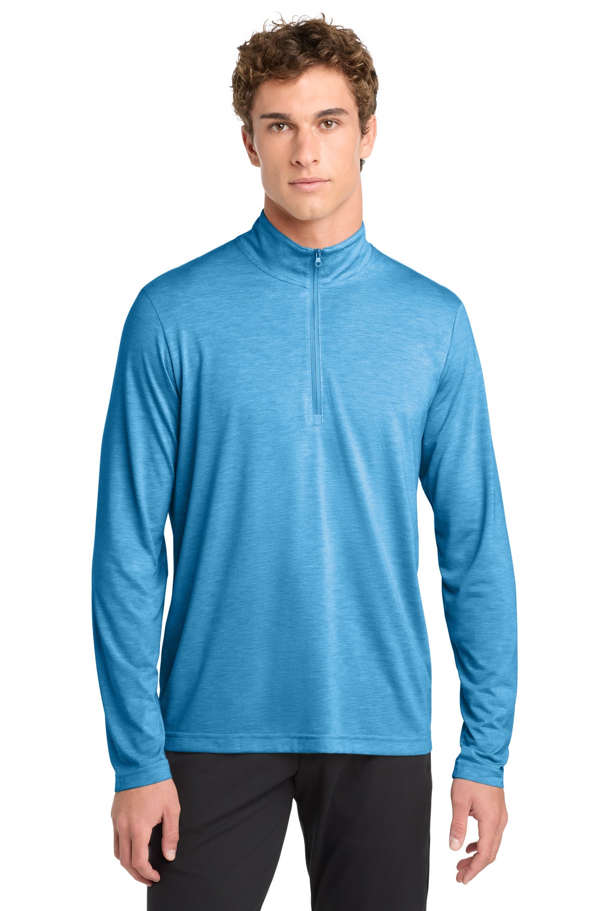 Sport-Tek  ®  PosiCharge  ®  Tri-Blend Wicking 1/4-Zip Pullover. ST407