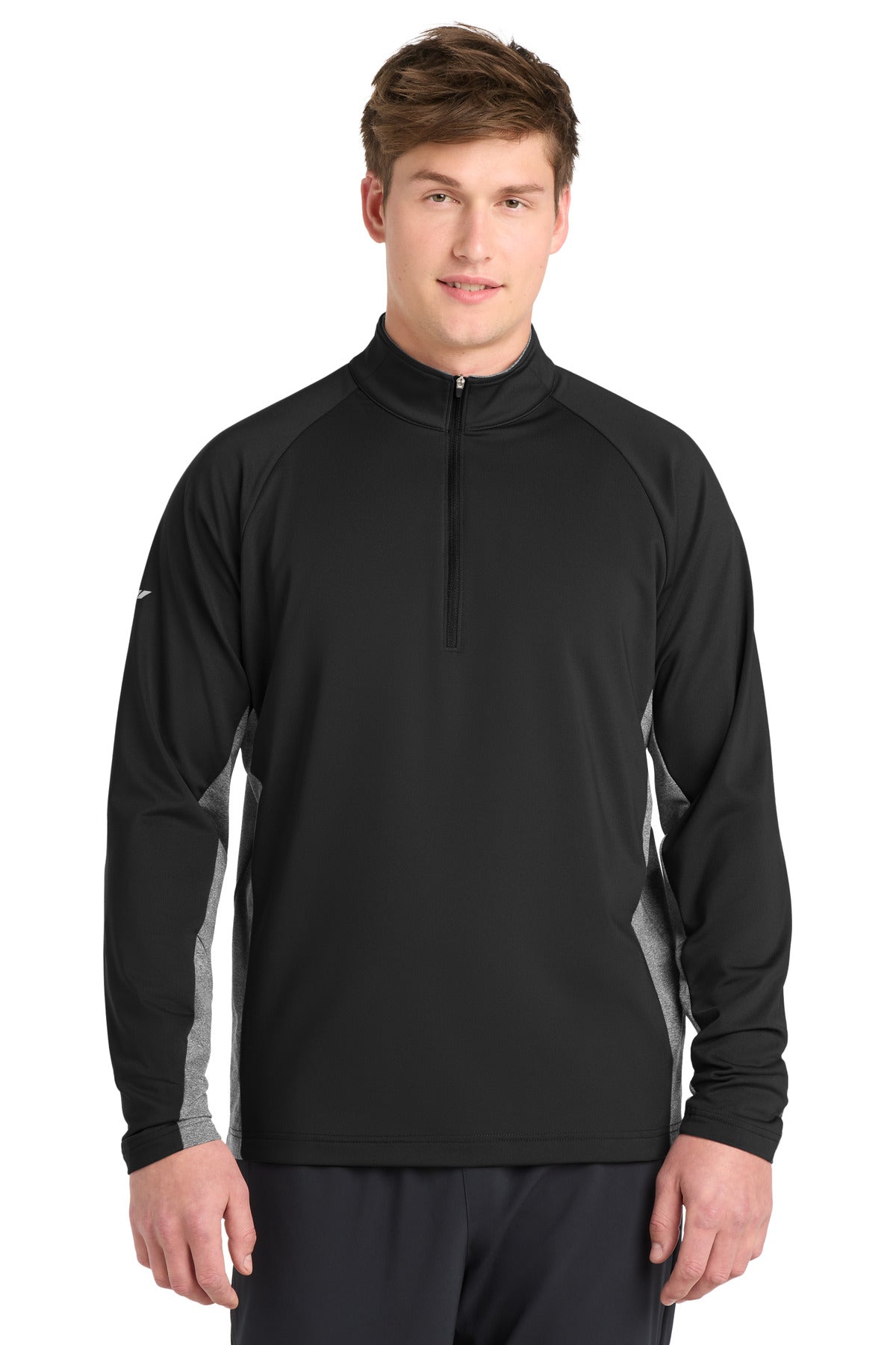 Sport-Tek ®  Sport-Wick ®  Stretch Contrast 1/4-Zip Pullover. ST854