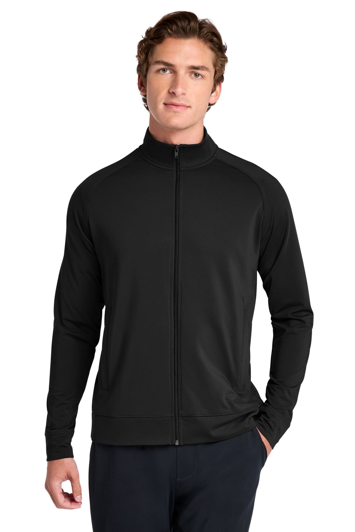 Sport-Tek ®  Sport-Wick ®  Stretch Full-Zip Cadet Jacket ST857