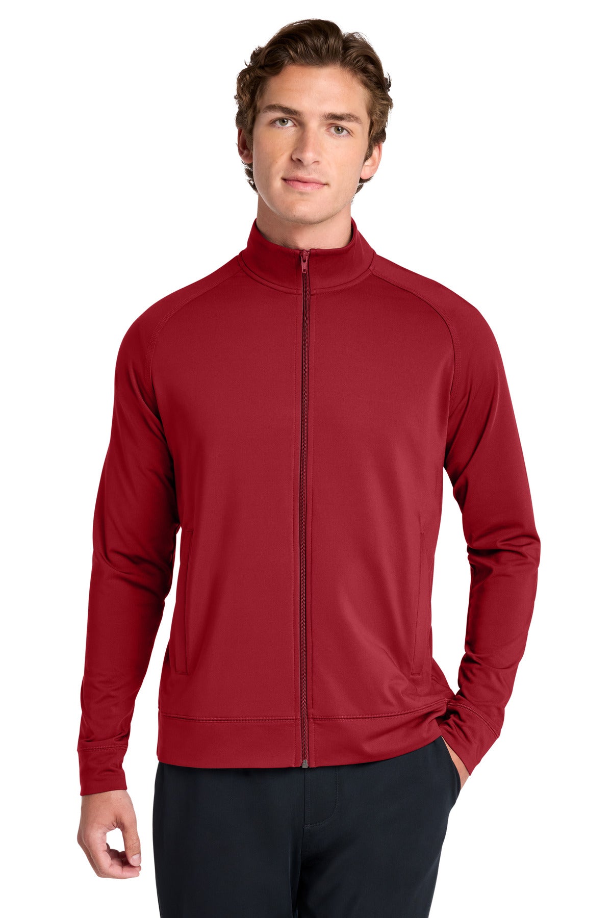 Sport-Tek ®  Sport-Wick ®  Stretch Full-Zip Cadet Jacket ST857