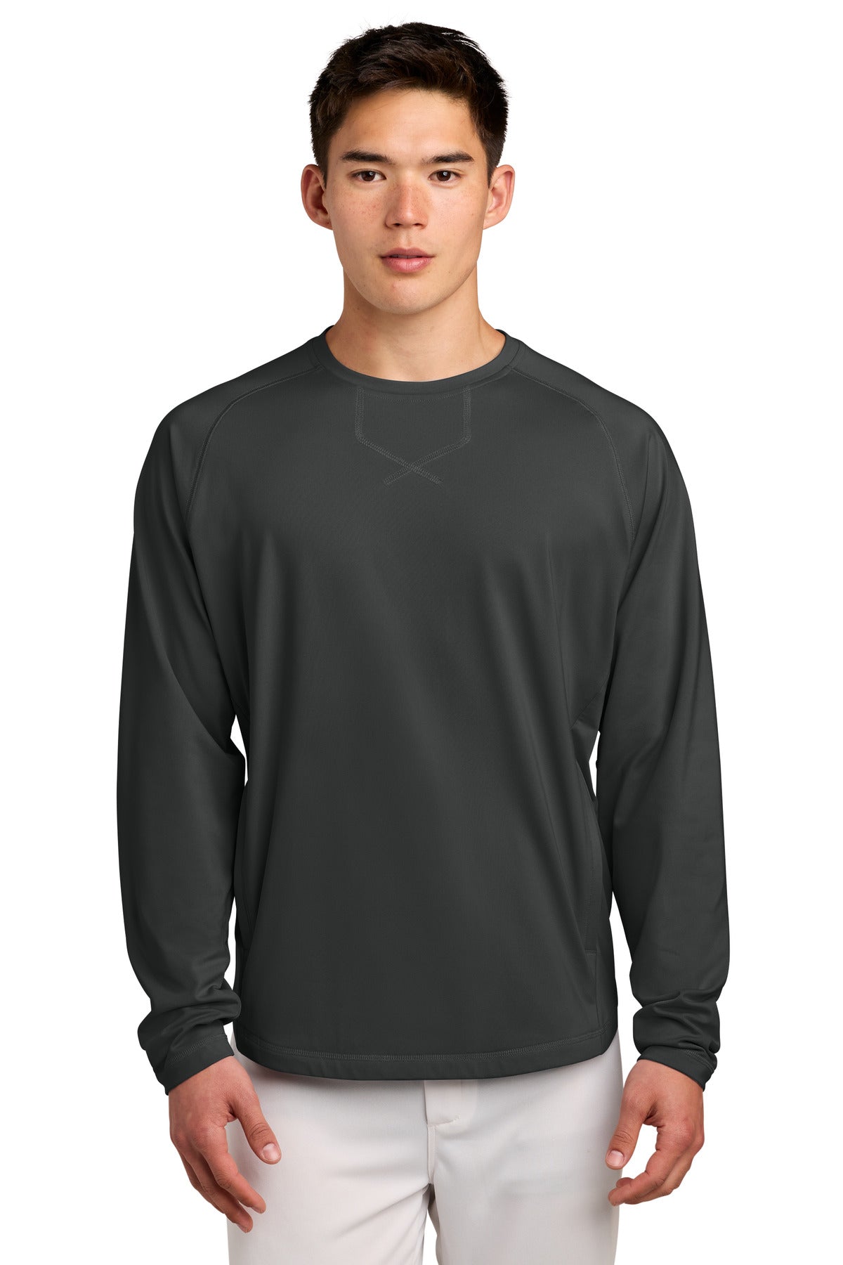 Sport-Tek ®  Sport-Wick ®  Stretch Pocketed Crewneck ST859