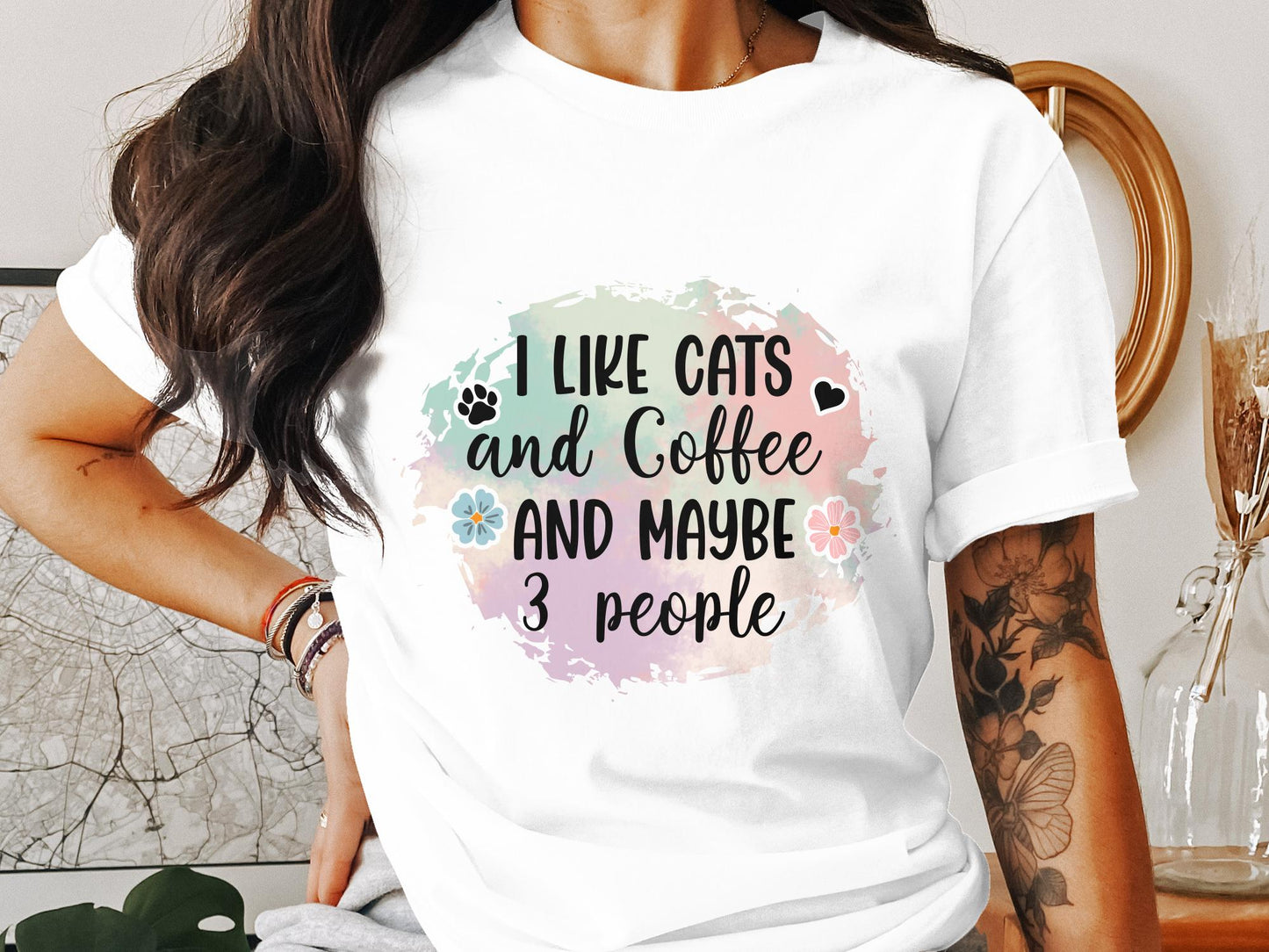 I Like Cats/Coffee/3 People - DTF (Direct to Film)